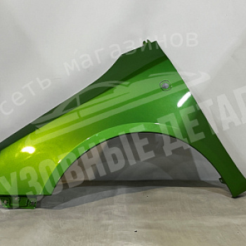 Крыло ЛЕВОЕ Skoda Fabia LF6Z, P7P7  Rallye Gruen Зеленый